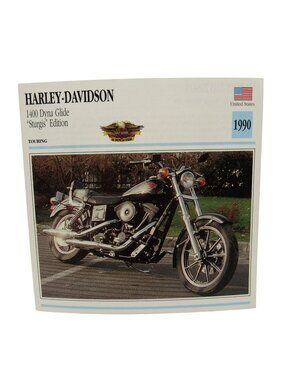 Harley-Davidson 1400 Dyna Glide Sturgis Edition 1990 United States Atlas Card